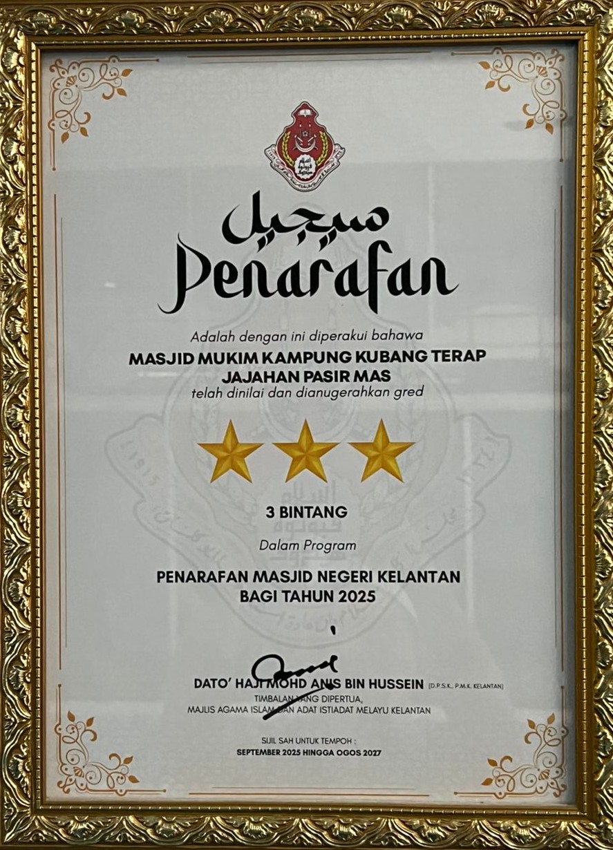 sijil penarafan masjid 2023