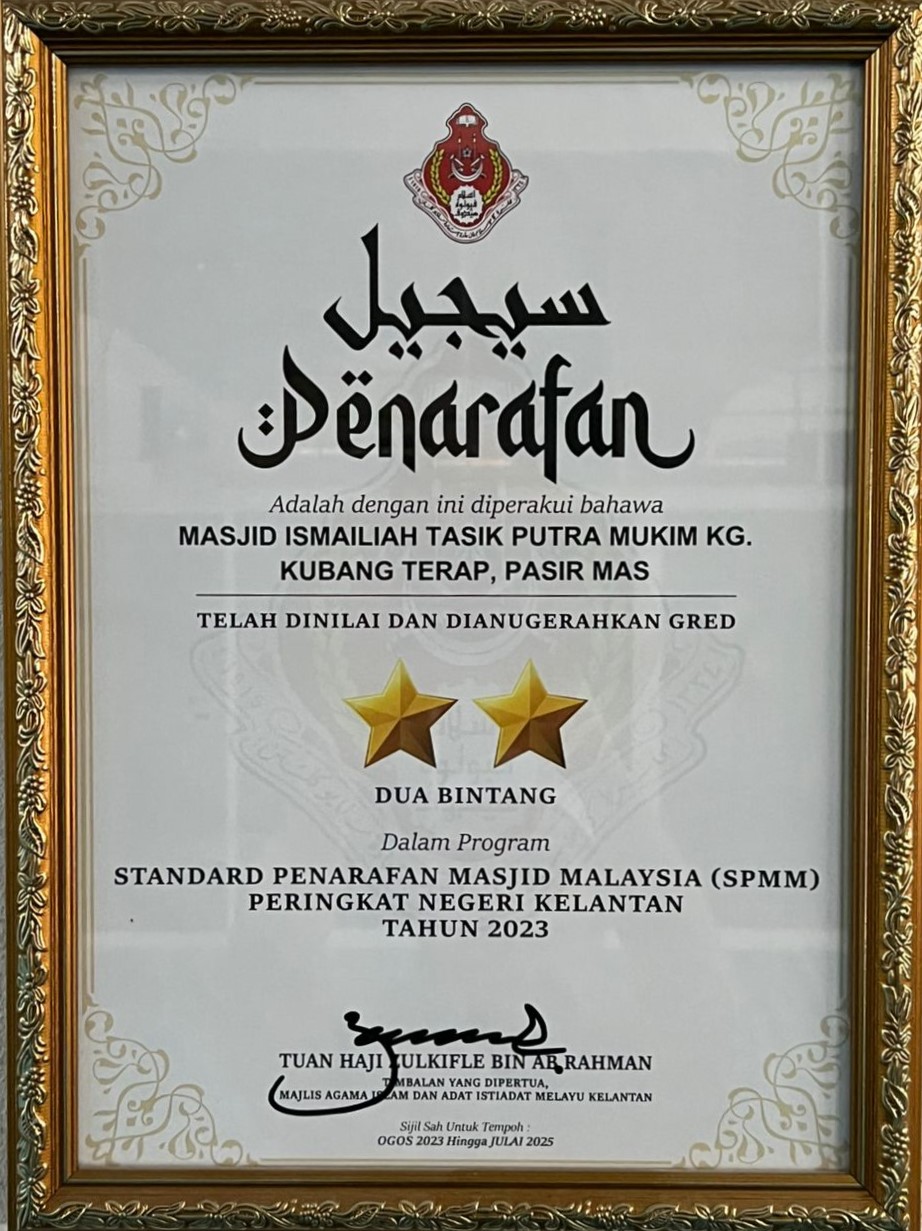 sijil penarafan masjid 2025